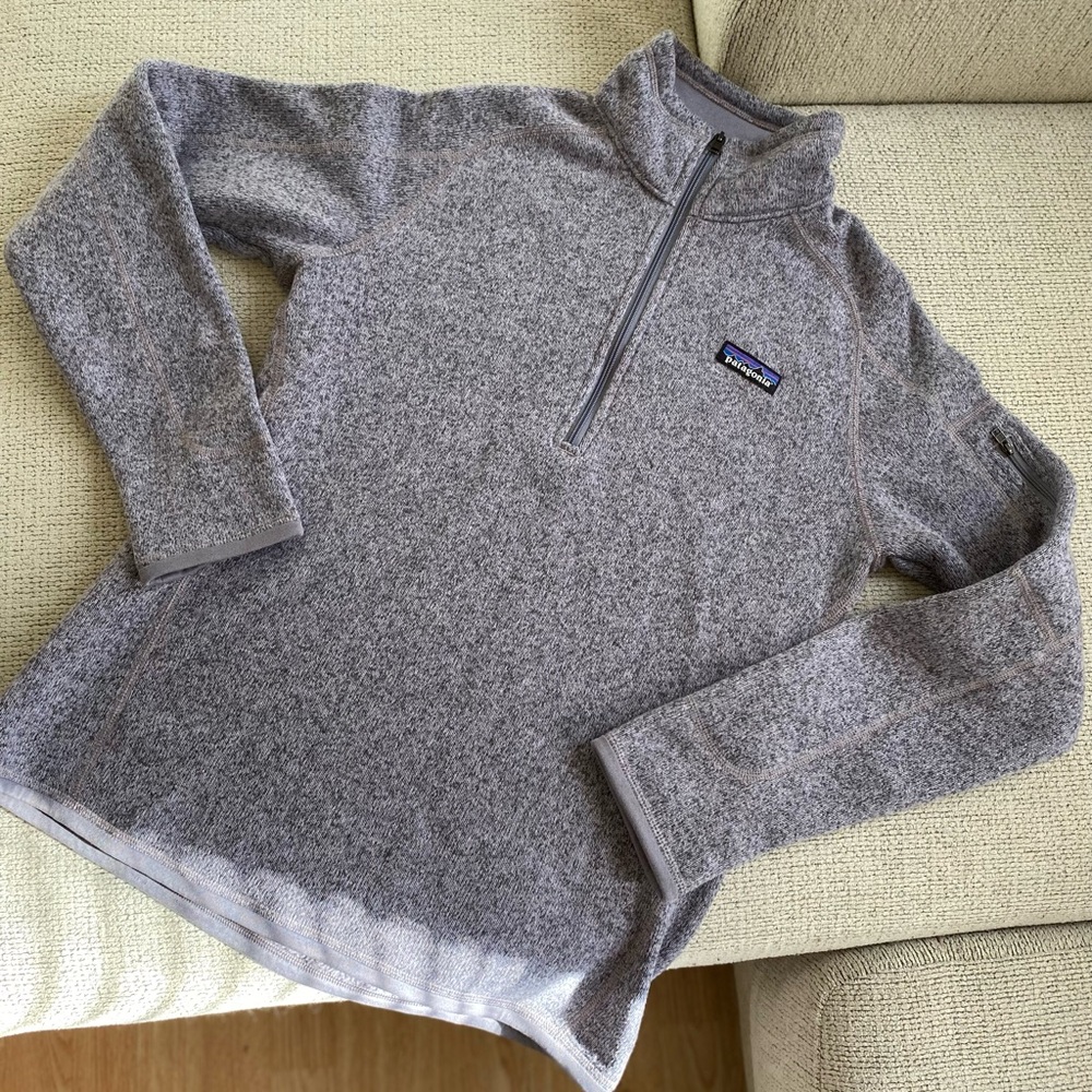 Patagonia Better Sweater 1/4 Zip Fleece in Light Purple